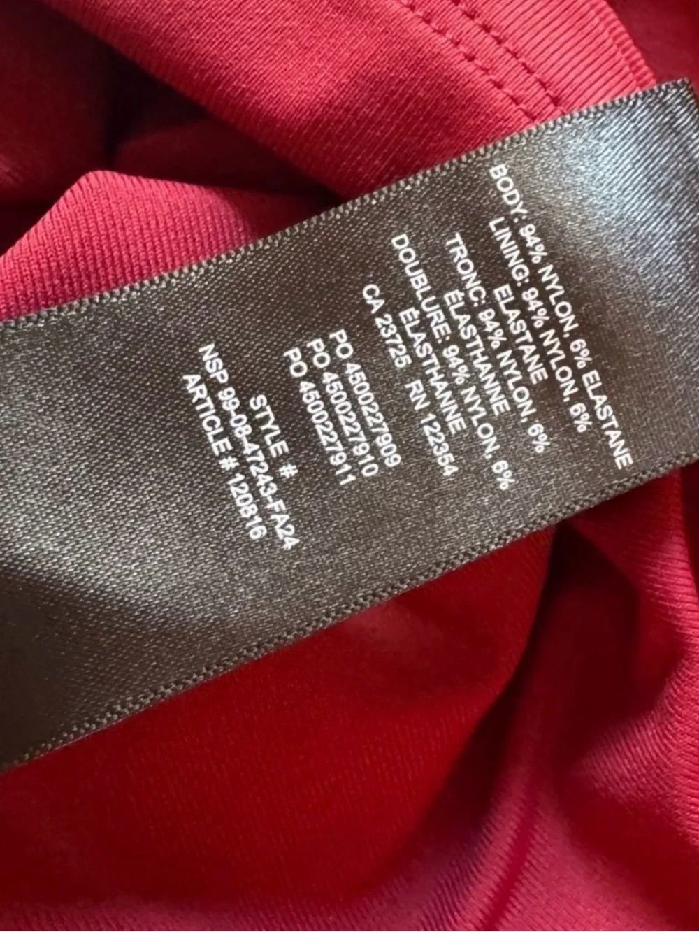 Aritzia Contour Long Sleeve Twist Front Maxi Dress Burgundy/ Cordovan